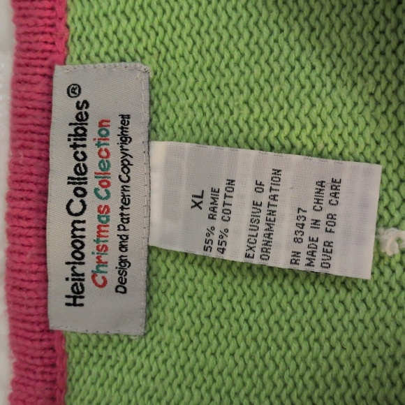 Vintage Heirloom Collectibles Santa Christmas Cardigan Sweater - Picture 10 of 16